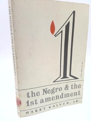Bild des Verkufers fr Negro and the First Amendment zum Verkauf von ThriftBooksVintage