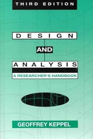 Seller image for Design and Analysis: A Researcher's Handbook for sale by WeBuyBooks