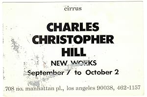 Charles Christopher Hill art invitation