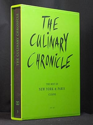 Bild des Verkufers fr The Culinary Chronicle, Vol. 3 : The Best of New York and Paris (English and German) zum Verkauf von B Street Books, ABAA and ILAB