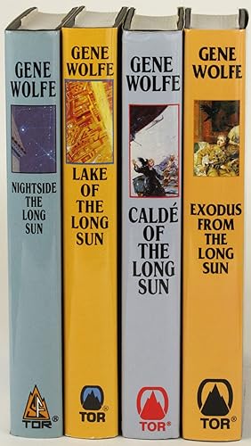 Immagine del venditore per [THE BOOK OF THE LONG SUN]. NIGHTSIDE THE LONG SUN, THE LAKE OF THE LONG SUN, CALD OF THE LONG SUN AND EXODUS FROM THE LONG SUN venduto da John W. Knott, Jr, Bookseller, ABAA/ILAB