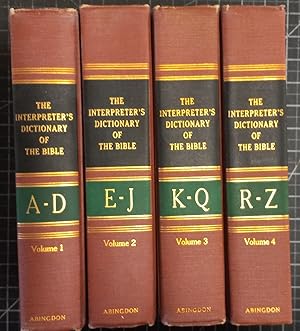 Bild des Verkufers fr The Interpreter's Dictionary of the Bible - An Illustrated Encyclopedia [4 Volume set] zum Verkauf von The Book House, Inc.  - St. Louis