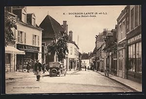 Carte postale Bourbon-Lancy, Rue Saint-Jean