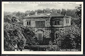 Ansichtskarte Bayreuth, Villa Wahnfried