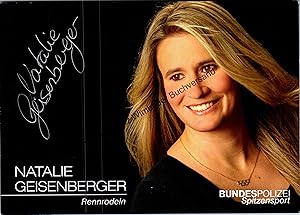 Original Autogramm Natalie Geisenberger /// Autogramm Autograph signiert signed signee