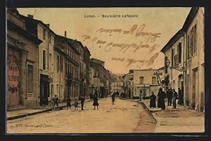 Carte postale Lunel, Boulevard Lafayette