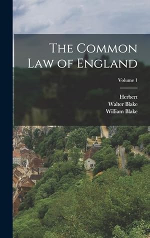 Bild des Verkufers fr The Common Law of England; Volume 1 zum Verkauf von moluna