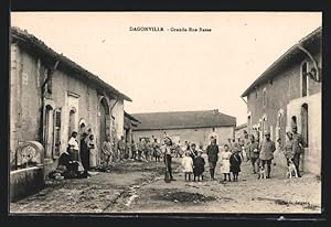 Carte postale Dagonville, Grande Rue Basse