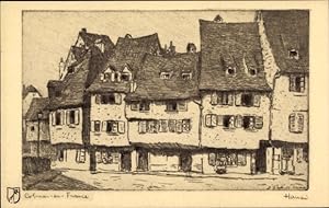 Künstler Ansichtskarte / Postkarte Hansi, Jean Jacques Waltz, Colmar Kolmar Elsass Haut Rhin, Häuser