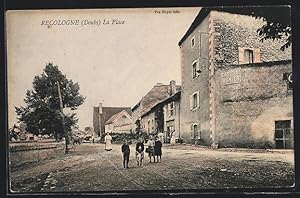 Carte postale Recologne, La Place