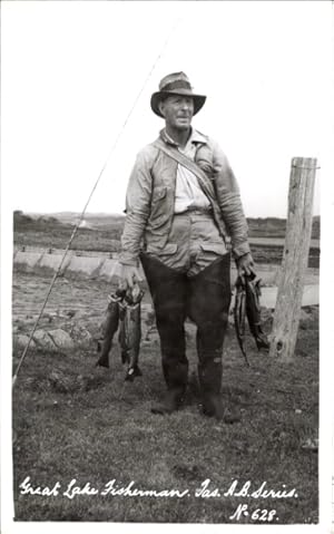 Foto Tasmanien Australien, Fischer mit Angel