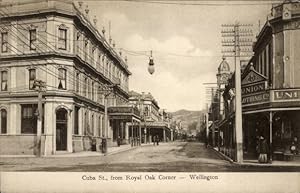 Ansichtskarte / Postkarte Wellington Neuseeland, Cuba Street von Royal Oak Corner