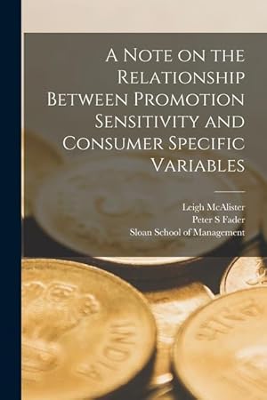 Seller image for A Note on the Relationship Between Promotion Sensitivity and Consumer Specific Variables for sale by moluna