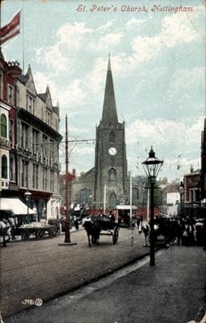 Ansichtskarte / Postkarte Nottingham East Midlands England, St. Peter-Kirche