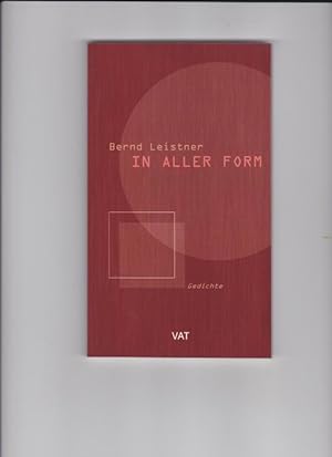 Seller image for In aller Form. Gedichte for sale by Buchshop Heitabu
