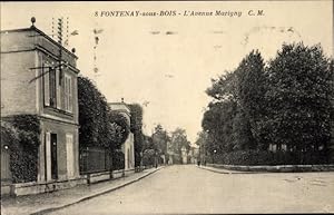 Ansichtskarte / Postkarte Fontenay sous Bois Val de Marne, L'Avenue Marigny, Straßenansicht