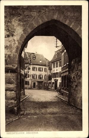 Ansichtskarte / Postkarte Rheinfelden Kt. Aargau Schweiz, Partie am Obertor