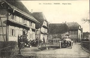 Bild des Verkufers fr Ansichtskarte / Postkarte Friesen Elsass Haut Rhin, Hpital Zislin, Auto zum Verkauf von akpool GmbH