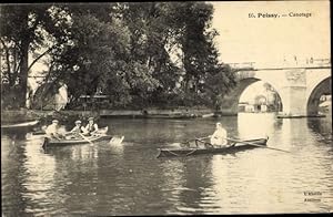 Image du vendeur pour Ansichtskarte / Postkarte Poissy Yvelines, Canotage mis en vente par akpool GmbH