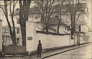 Ansichtskarte / Postkarte Thiais Val de Marne, Maison de Travail, Straßenansicht, Eingangstor