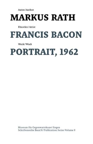 Seller image for Francis Bacon : Portrait, 1962 -Language: German for sale by GreatBookPrices