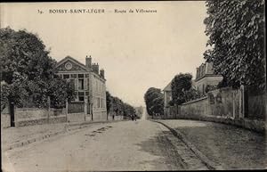 Ansichtskarte / Postkarte Boissy Saint Leger Val de Marne, Route de Villeneuve