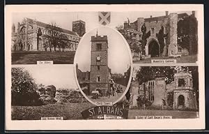Seller image for Postcard St. Albans, Clock Tower, The Abbey, Monastry Gateway for sale by Bartko-Reher
