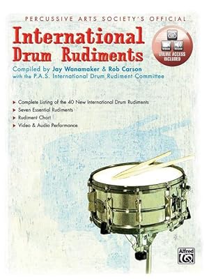 Bild des Verkufers fr International Drum Rudiments: Book & CD zum Verkauf von moluna