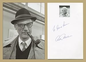 Imagen del vendedor de Arthur Miller (1915-2005) - Rare signed card + Photos - 2002 a la venta por PhP Autographs