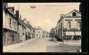 Carte postale Cormery, La Place du Marché