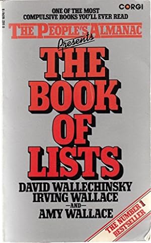 Image du vendeur pour The Book of Lists mis en vente par WeBuyBooks