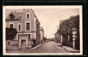 Carte postale Fondettes, Carrefour des routes de Pernay et d`Ambillou