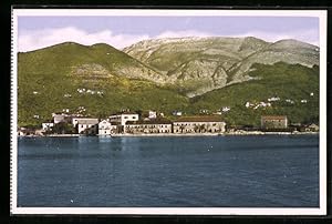 Ansichtskarte Tivat, Blick vom Wasser auf den Küstenort