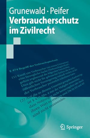 Seller image for Verbraucherschutz im Zivilrecht (Springer-Lehrbuch) for sale by Studibuch