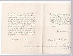 Freiin Josefa Wrede-Melschede Vermählung Trauung 1919 Roisdorf Hubert v. Jordans