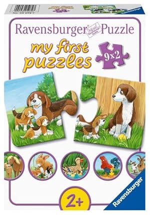 Bild des Verkufers fr Ravensburger Kinderpuzzle - 05072 Tierfamilien auf dem Bauernhof - my first puzzle mit 9x2 Teilen - Puzzle fr Kinder ab 2 Jahren zum Verkauf von AHA-BUCH GmbH