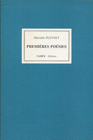Bild des Verkufers fr Premires posies, 1950-1965. zum Verkauf von Librairie Les Autodidactes - Aichelbaum