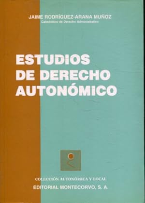 Imagen del vendedor de ESTUDIOS DE DERECHO AUTONOMICO. a la venta por Libros Ambig