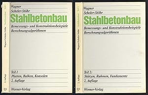 Bild des Verkufers fr Stahlbetonbau. Bemessungs- und Konstruktionsbeispiele, Berechnungsalgorithmen. Unter Mitarbeit von Klaus-Jrgen Schneider. Teil 1: Platten, Balken, Konsolen. Teil 2: Sttzen, Rahmen, Fundamente. zum Verkauf von Versandantiquariat Markus Schlereth