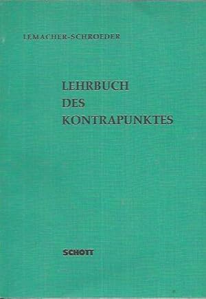 Seller image for Lehrbuch des Kontrapunktes for sale by bcher-stapel