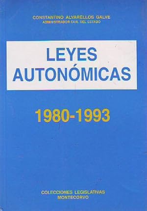 Immagine del venditore per LEYES AUTONOMICAS 1980-1993. venduto da Libros Ambig