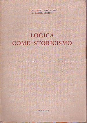 Seller image for LOGICA COME STORICISMO. for sale by Libros Ambig