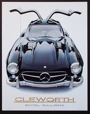 Bild des Verkufers fr 1955 Mercedes Benz 300 SL Gullwing Poster zum Verkauf von Harropian Books,  IOBA