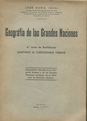 Seller image for GEOGRAFIA DE LAS GRANDES NACIONES. for sale by Libros Ambig