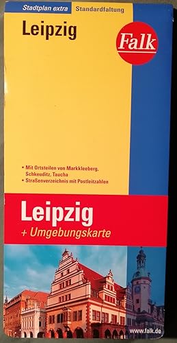 Falk Leipzig + Umgebungskarte