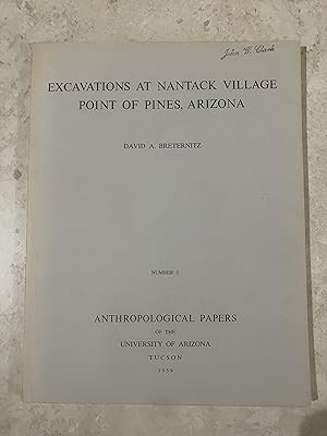 Seller image for Excavations at Nantack Village, Point of Pines, Arizona for sale by TribalBooks