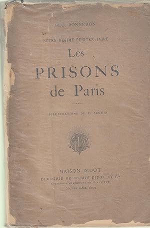 Imagen del vendedor de Les prisons de Paris : notre rgime pnitentiaire a la venta por PRISCA