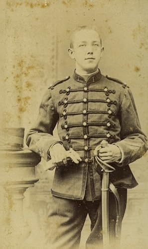 Seller image for France Lille Military Portrait Uniform Old CDV photo Delarue 1890 for sale by Bits of Our Past Ltd