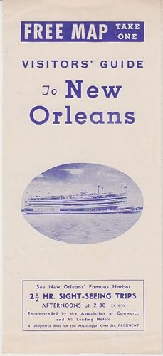 BROCHURE - Visitor's Guide to New Orleans, with Two Maps