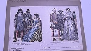 History of Costume, Britain, Hand-Painted Wood Engravings (Zur Geschichte der Kostüme)